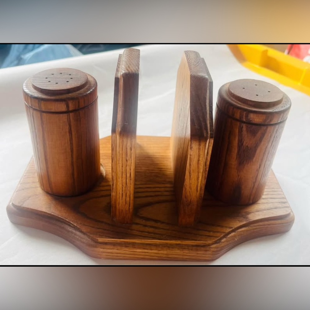 Cornwall’s Wooden Salt and Pepper Shaker Set